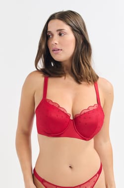Bra No.4 - The lightly lined with embroidered details;${refinementColor}