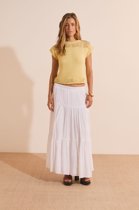 Sleeveless Openwork Crochet-Style Sweater;${refinementColor}