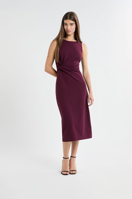 Robe à détail noué;${refinementColor}