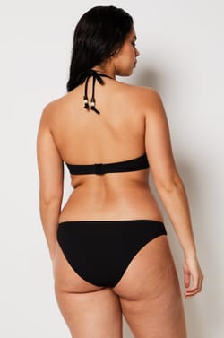 Textured Bikini Bottom Brief;${refinementColor}