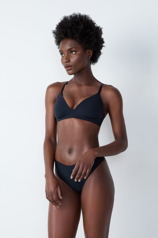 Wireless Lightly Lined Bra in Microfiber;${refinementColor}
