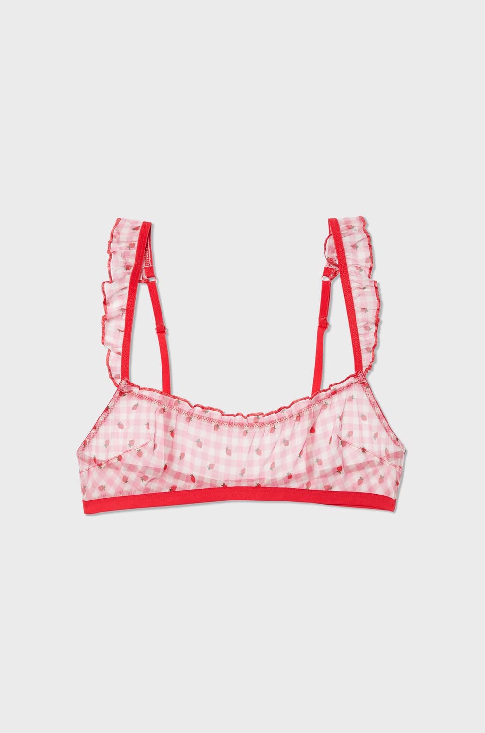 Sujetador estampado fresas;${refinementColor}