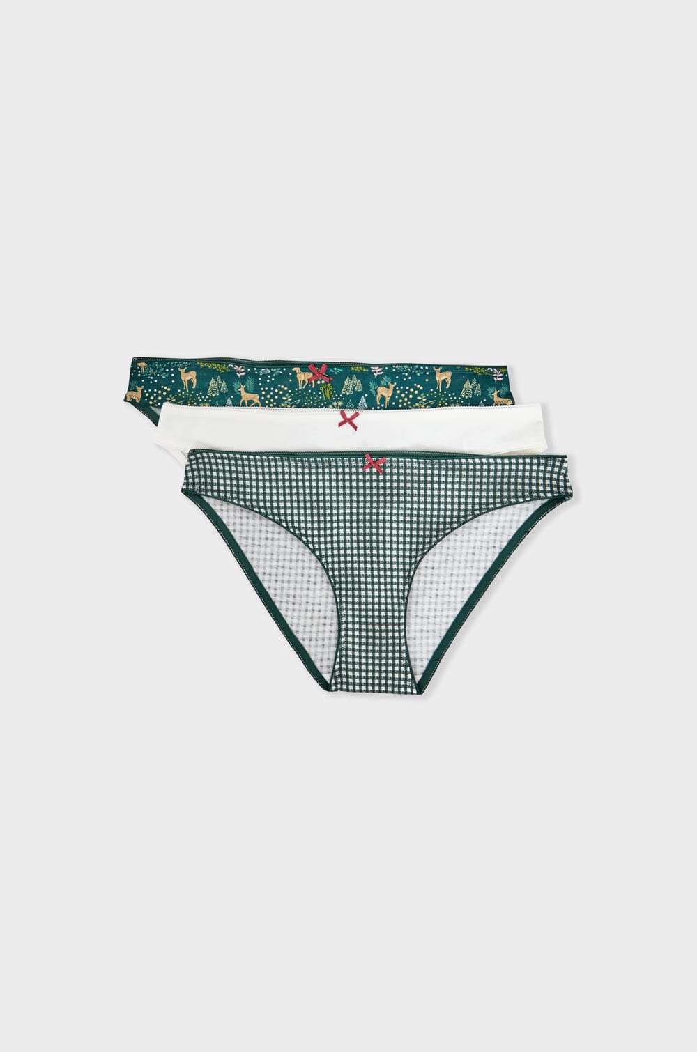 Pack Of 3 Cotton Panties;${refinementColor}