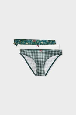 Pack Of 3 Cotton Panties;${refinementColor}