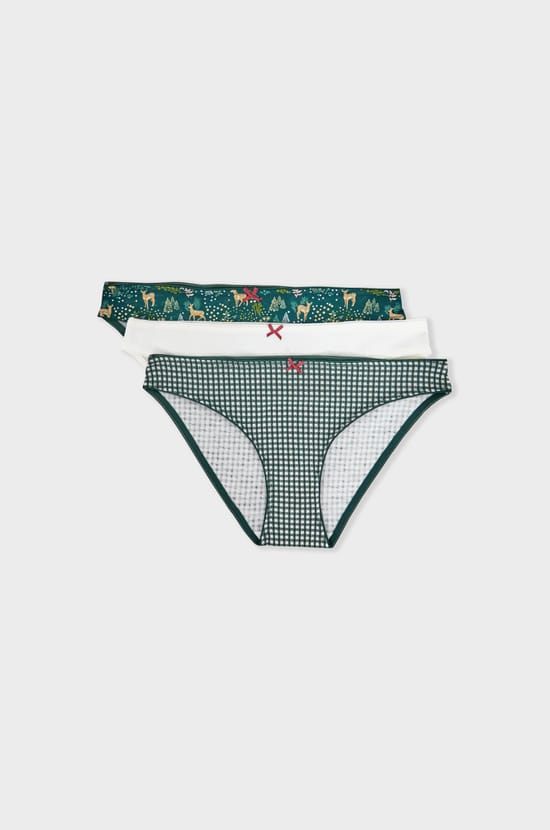 Lot de 3 culottes en coton;${refinementColor}
