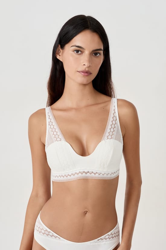 Sujetador bandeau con tirante ancho;${refinementColor}