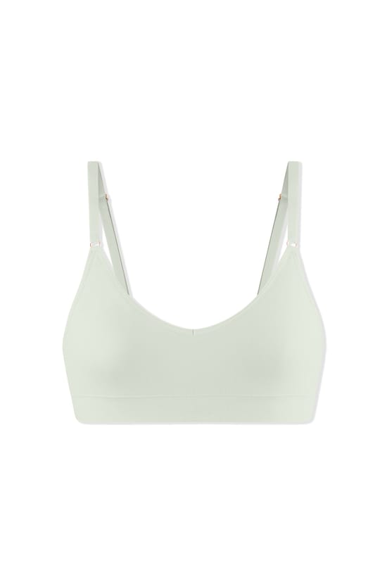 Seamless Bralette in Organic Cotton;${refinementColor}
