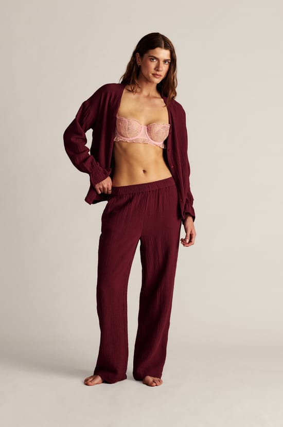 Chemise de pyjama en coton;${refinementColor}