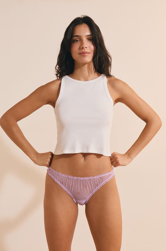 Culotte bloomer en tulle;${refinementColor}