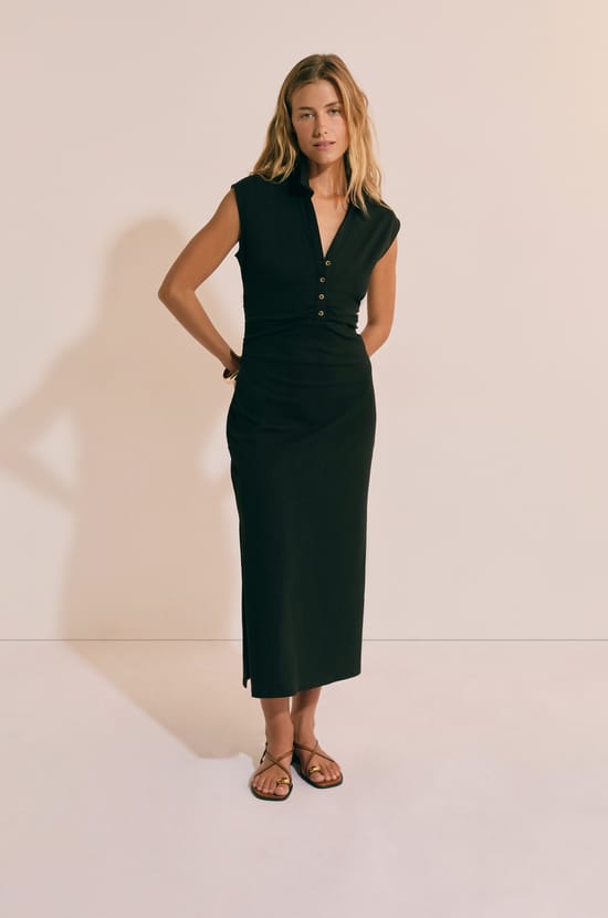 Robe longue en coton;${refinementColor}