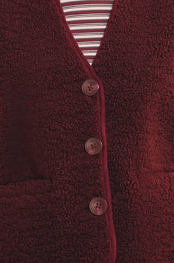 Veste sans manches effet sherpa;${refinementColor}