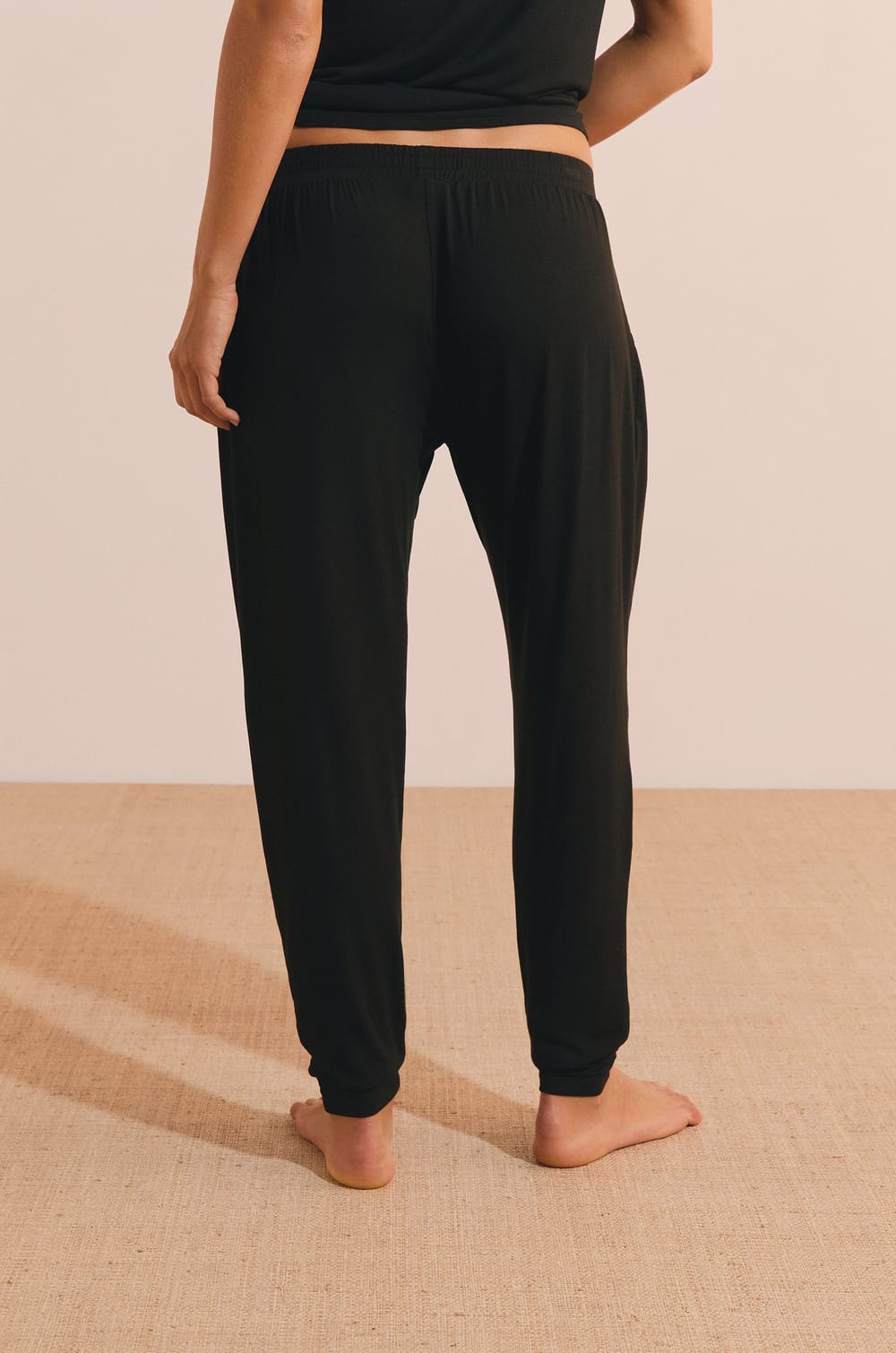 Pantal&oacute;n de pijama liso de modal;${refinementColor}