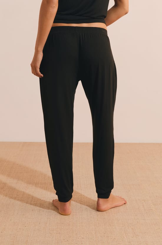 Pantal&oacute;n de pijama liso de modal;${refinementColor}