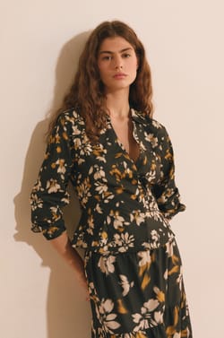 Chemise &agrave; fleurs;${refinementColor}