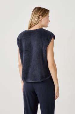 Gilet sans manches effet polaire;${refinementColor}