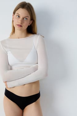 Culotte en coton sans couture;${refinementColor}