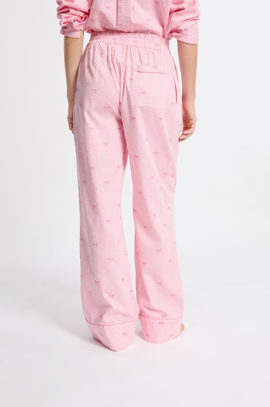 Pantalon de pyjama en coton à motifs;${refinementColor}