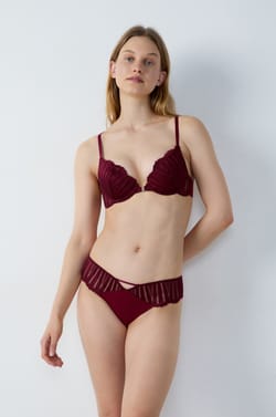 Bra No. 2 - The Plunge Push-Up with Jewel Details;${refinementColor}