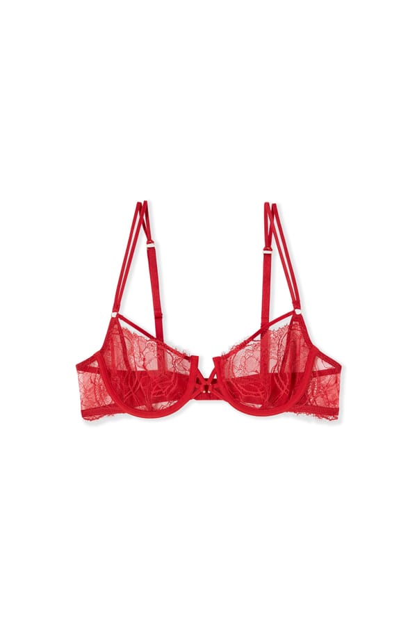 Bra N.9 - Balconette in Lace with Ties;${refinementColor}
