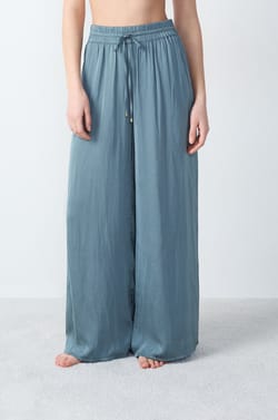 Wide-Cut Satin Pants;${refinementColor}