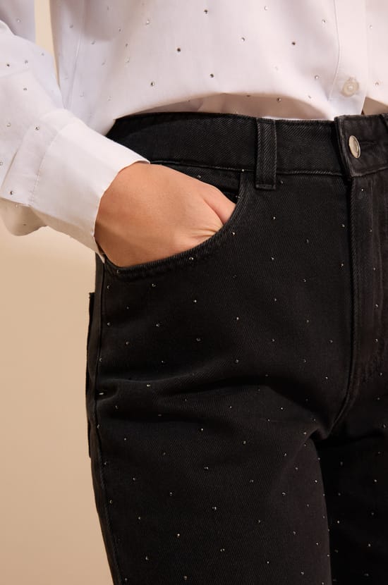 Jean avec strass;${refinementColor}