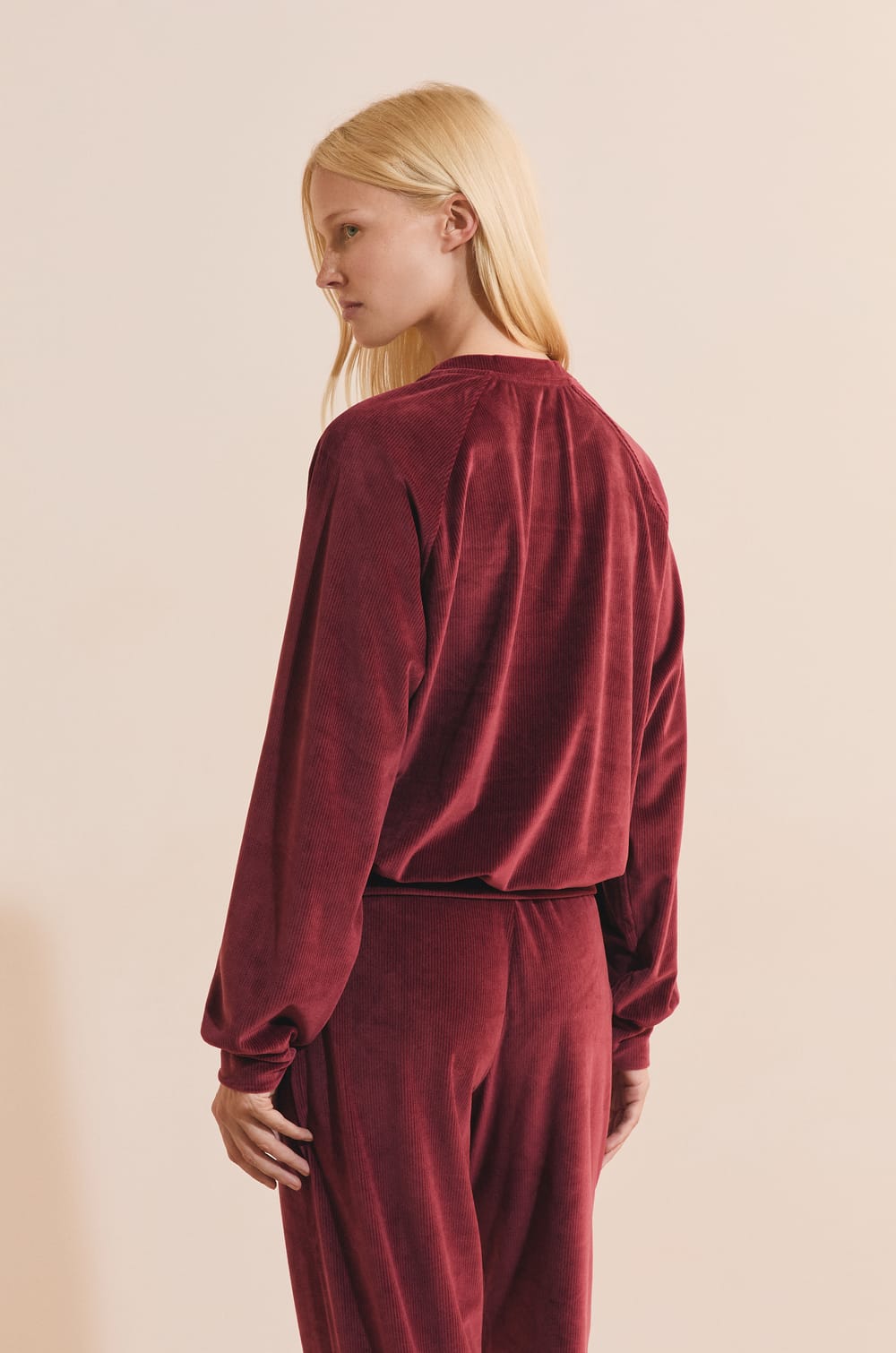 Sweatshirt de pyjama c&ocirc;tel&eacute;;${refinementColor}