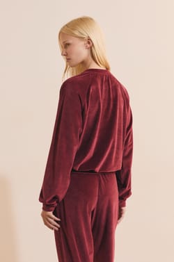 Sweatshirt de pyjama c&ocirc;tel&eacute;;${refinementColor}