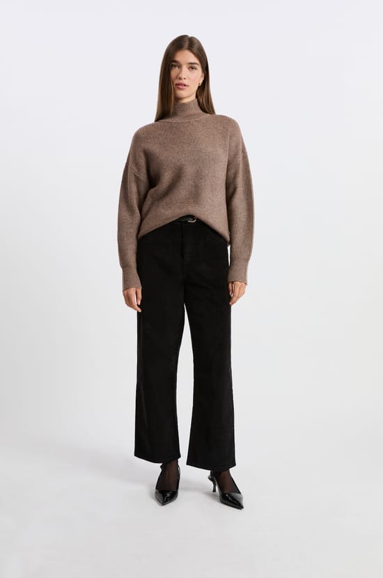 High Neck Sweater;${refinementColor}
