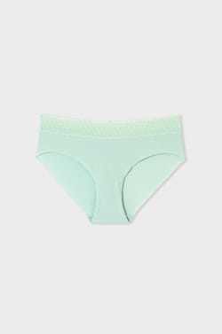 Cotton Boyshort with Back Seam;${refinementColor}