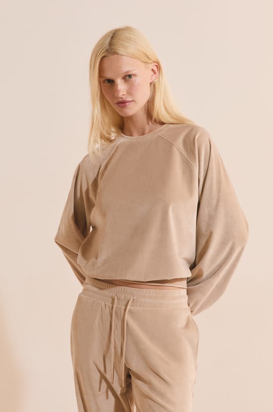 Sweatshirt de pyjama c&ocirc;tel&eacute;;${refinementColor}