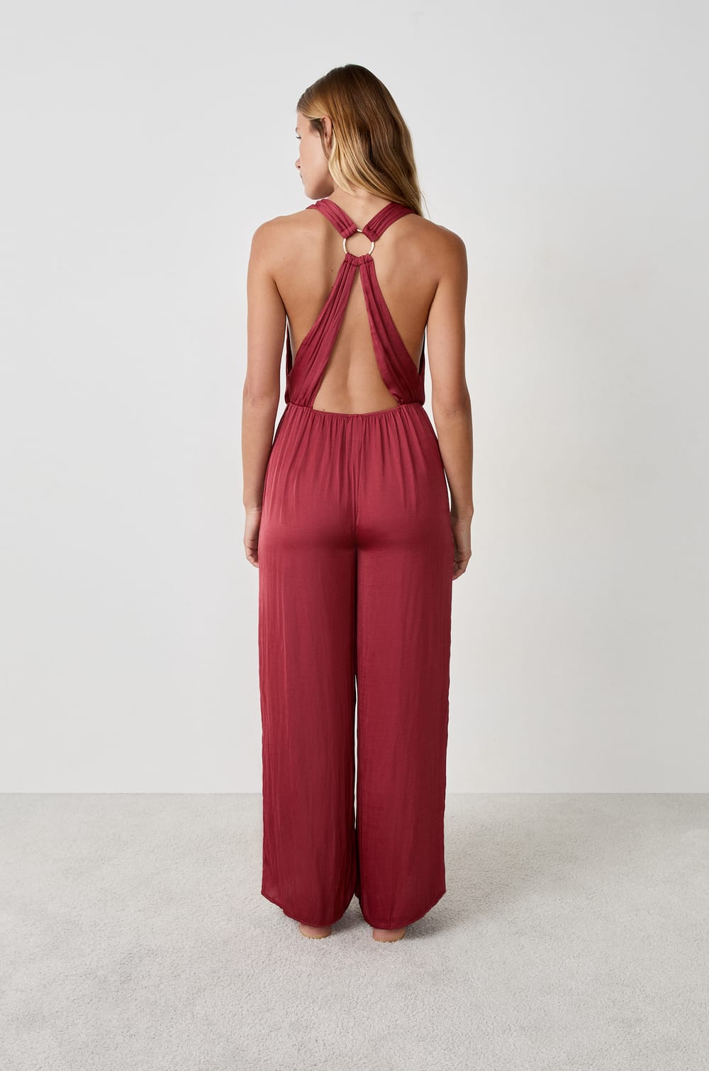 Satin Jumpsuit;${refinementColor}