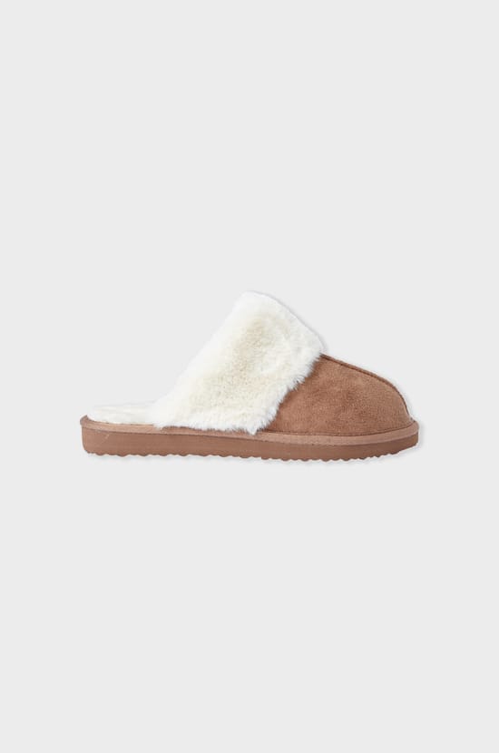 Lined Mule Slippers;${refinementColor}