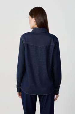 Chemise effet denim;${refinementColor}