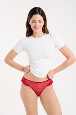 Tanga de tul;${refinementColor}