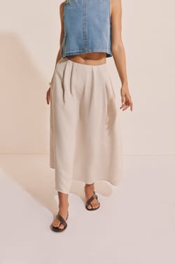 Jupe longue en lin;${refinementColor}