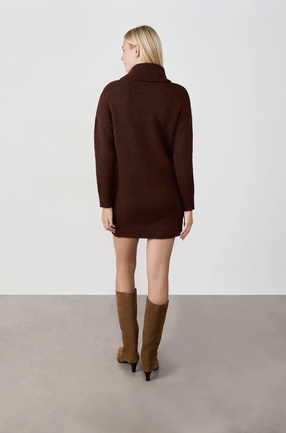 Robe pull col roulé;${refinementColor}