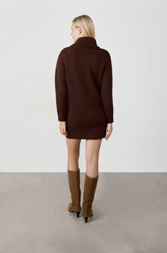 Robe pull col roulé;${refinementColor}