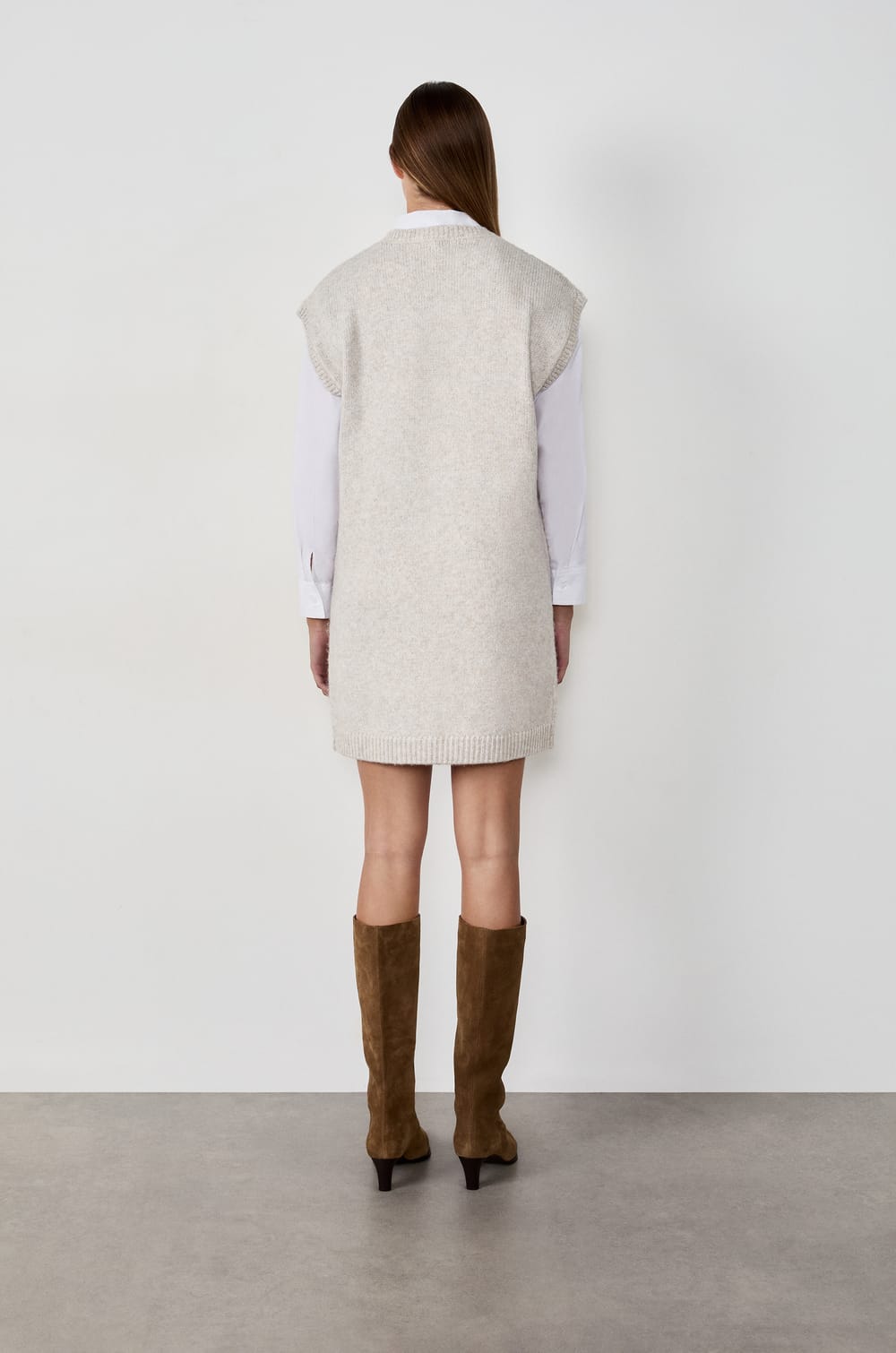 Knitted Sweater Dress;${refinementColor}