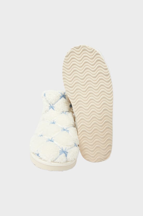 Chaussons bottines avec fausse fourrure;${refinementColor}