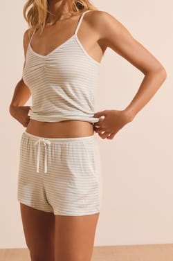 Short de pyjama &agrave; rayures;${refinementColor}