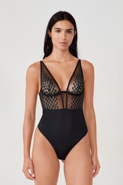 Bodysuit with embroidery;${refinementColor}