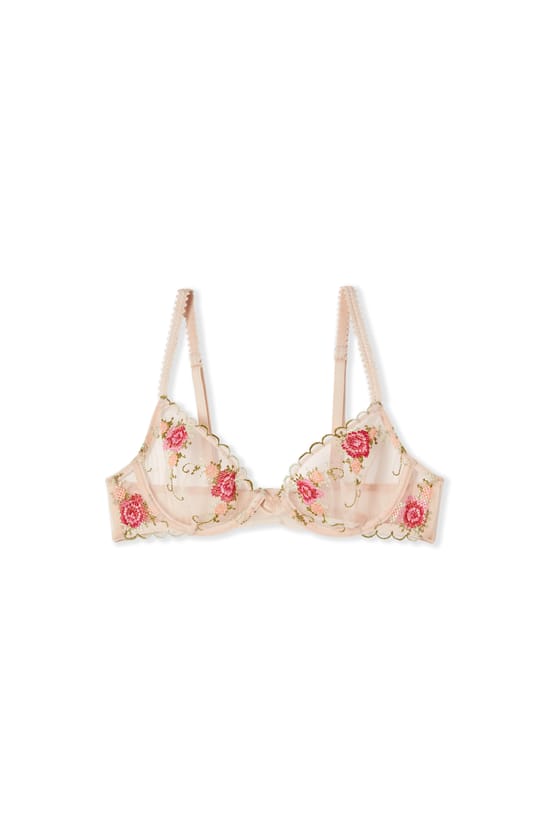 Embroidered Bra;${refinementColor}