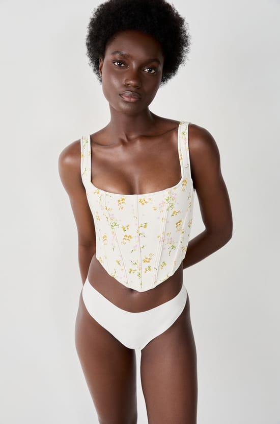 Floral Corset;${refinementColor}