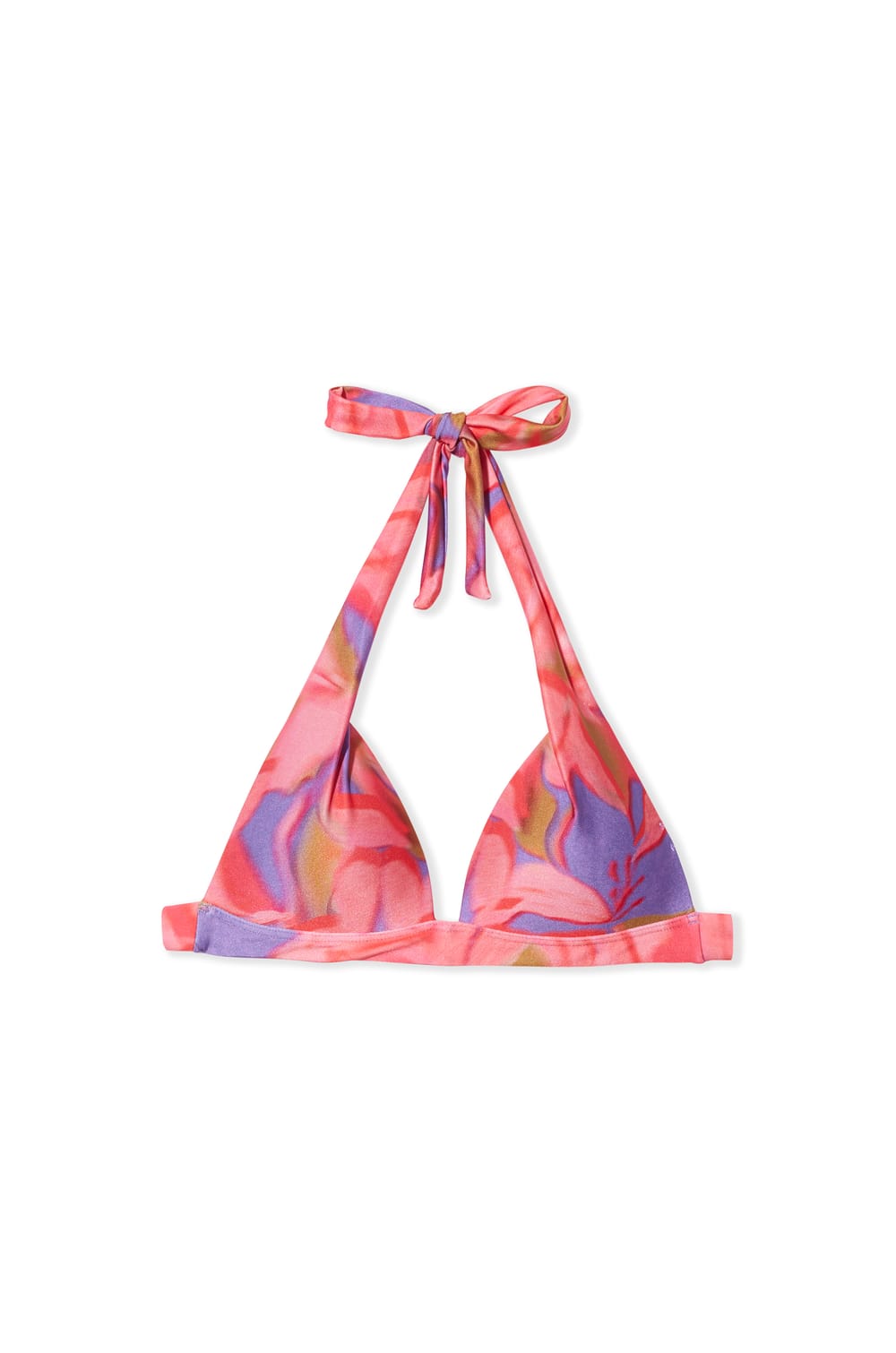 Haut de maillot de bain triangle fleuri;${refinementColor}
