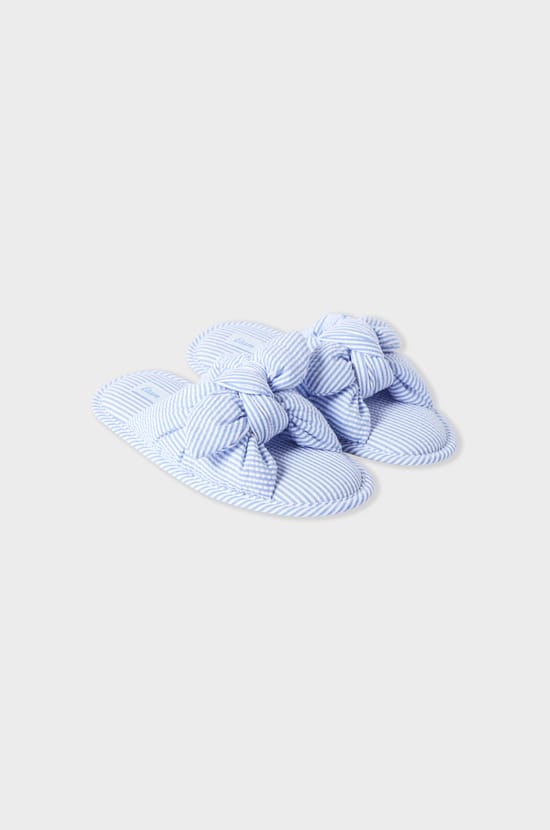 Zapatillas abiertas de rayas;${refinementColor}
