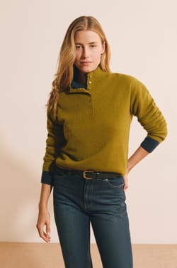 Pull &agrave; manches longues 100% cachemire;${refinementColor}