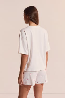 Ensemble de pyjama vichy 2 pi&egrave;ces avec motifs cerise;${refinementColor}