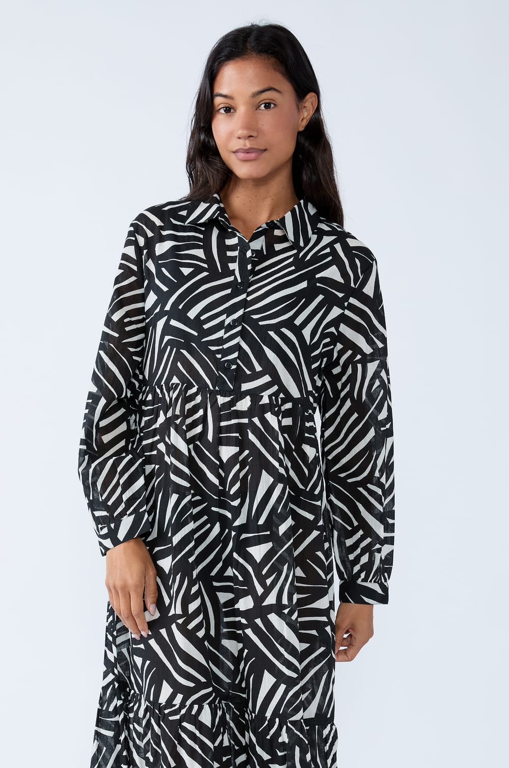 Robe longue de plage imprimée;${refinementColor}