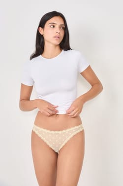 Culotte en dentelle à motifs;${refinementColor}