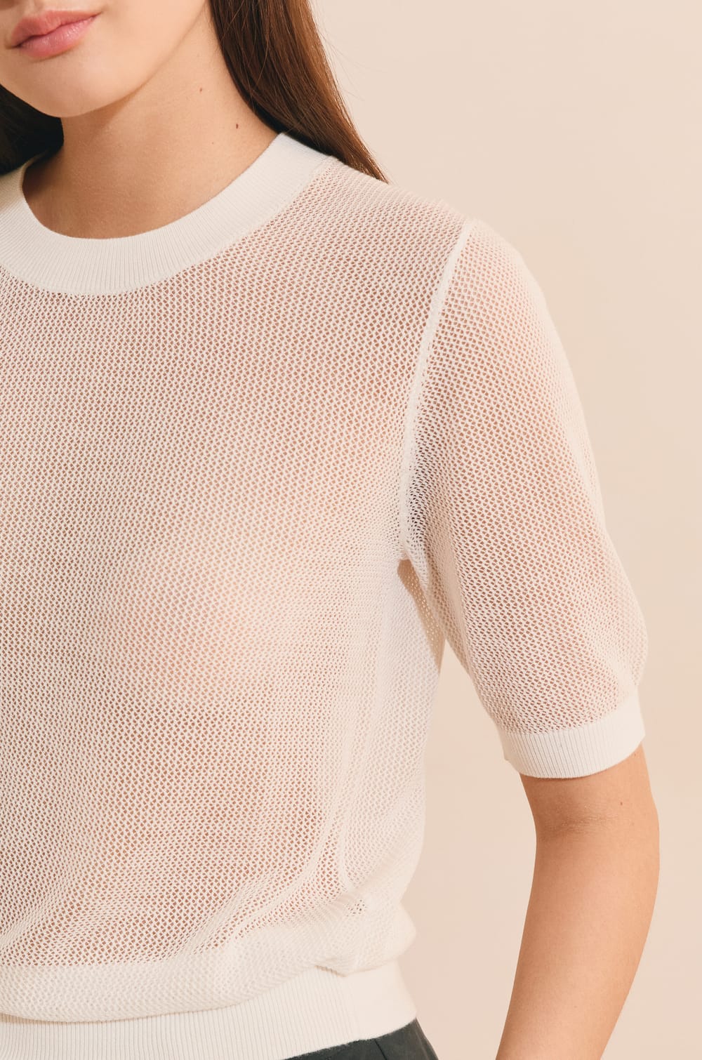 Pull manches courtes;${refinementColor}